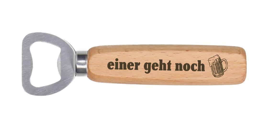 Witziger Flaschenöffner aus Buchenholz – Perfekt für Geschenke & Feiern – Tassenbrennerei